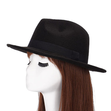 Black Ribbon Fashion Hat