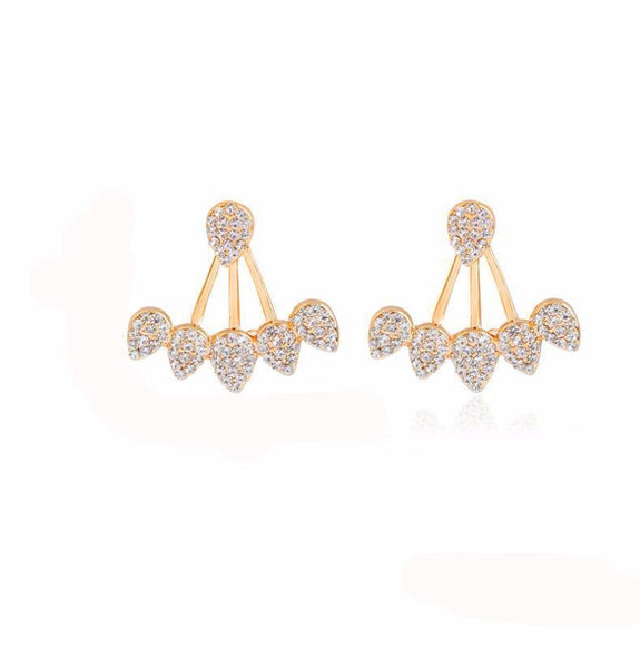 Crystal Cuff Trendy Stud Earrings