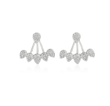 Crystal Cuff Trendy Stud Earrings