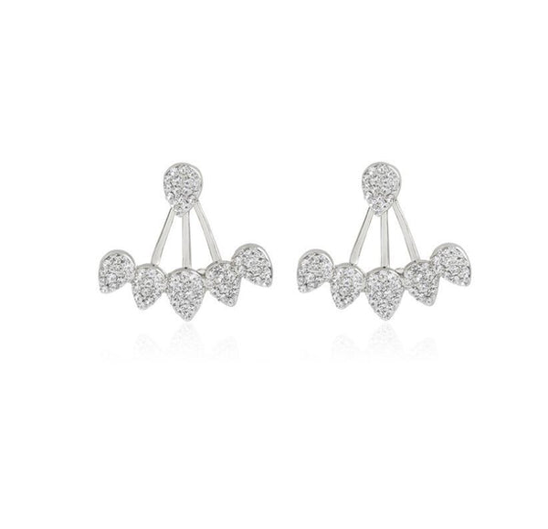 Crystal Cuff Trendy Stud Earrings