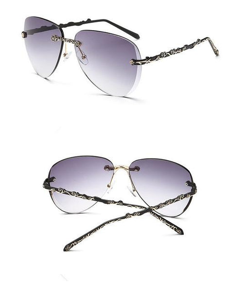 Floral Silver Style Sunglasses