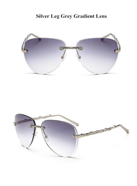 Floral Silver Style Sunglasses